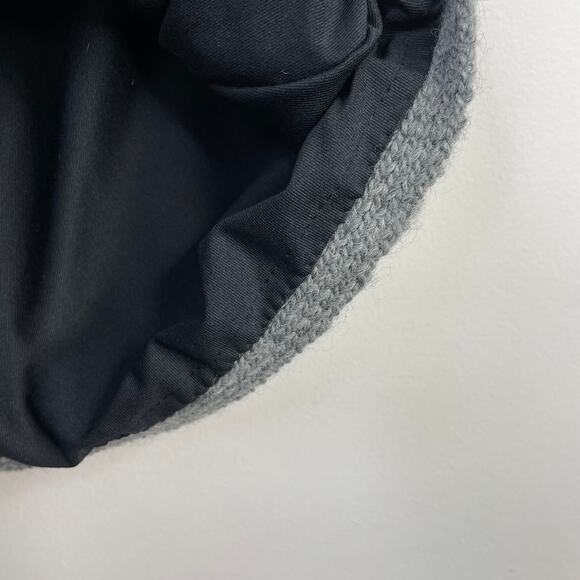 Everest Charcoal Gray Nordic Fair Isle Wool Pom Pom Knit Mini Skirt womens s m - Picture 10 of 13